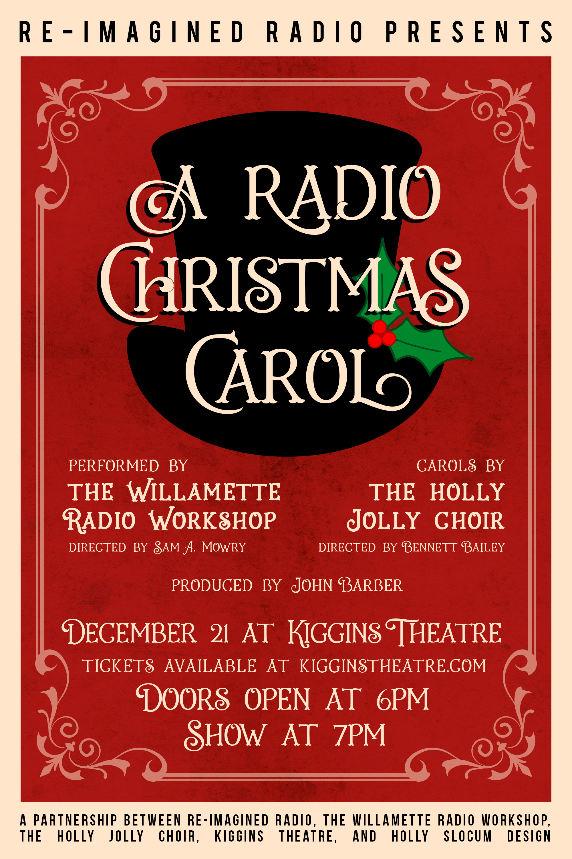 A Radio Christmas Carol full poster 2022