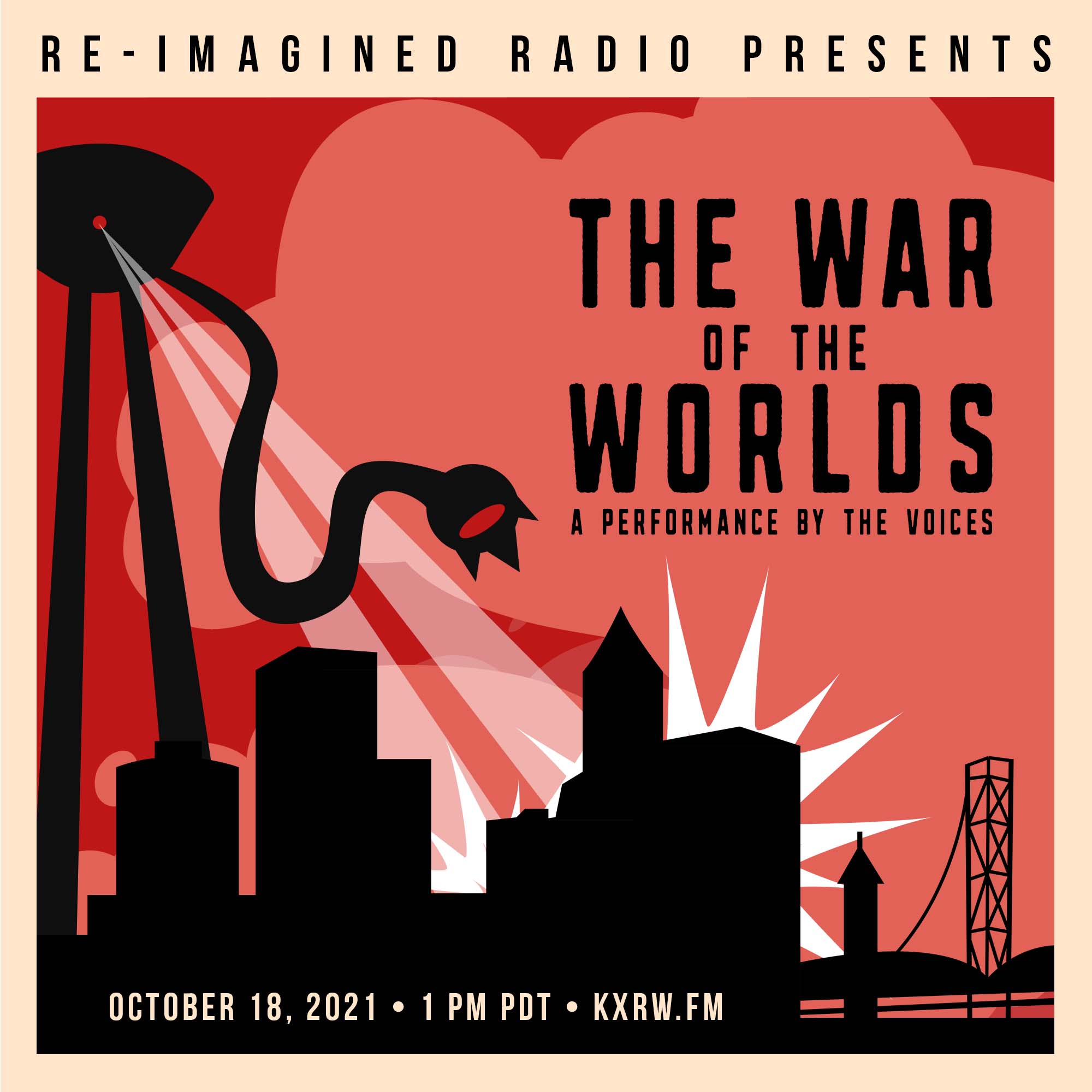 The War of the Worlds square poster 2021